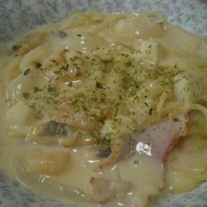 パスタ大好き！特にクリームパスタは・・・・とっても美味しくて大満足です。ごちそうさまでした。(*^_^*)